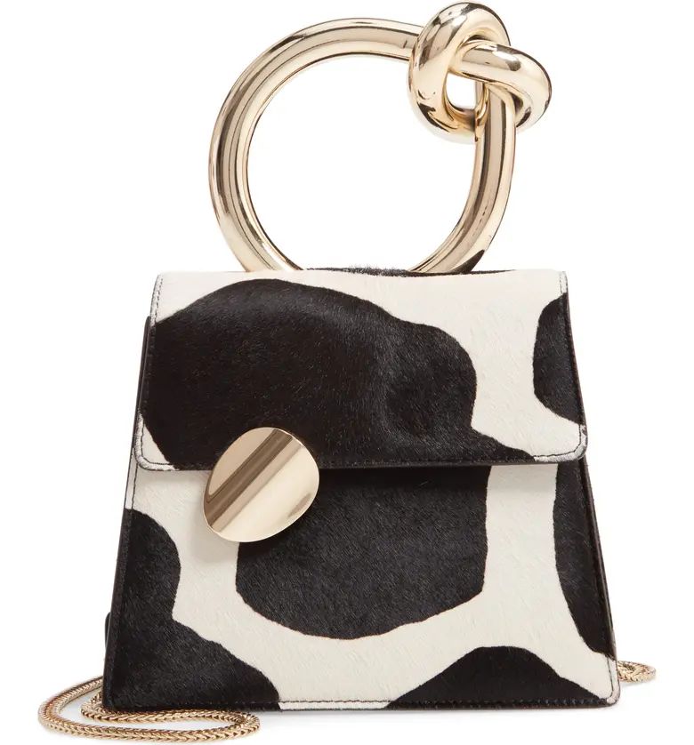 Small Brigitta Genuine Calf Hair Top Handle Satchel | Nordstrom