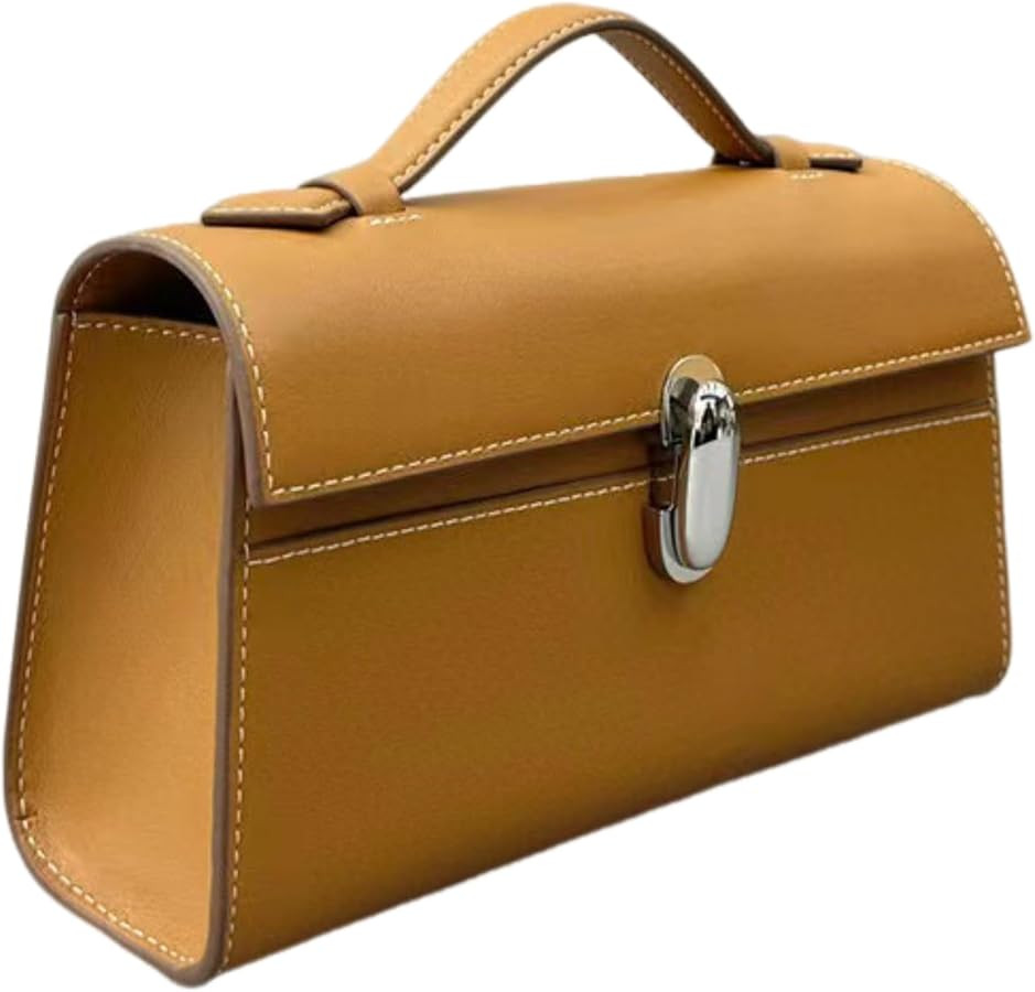 Bolsos de mano de cuero genuino para mujer 2024 con asa superior, bolsos de diseñador para mujer... | Amazon (US)