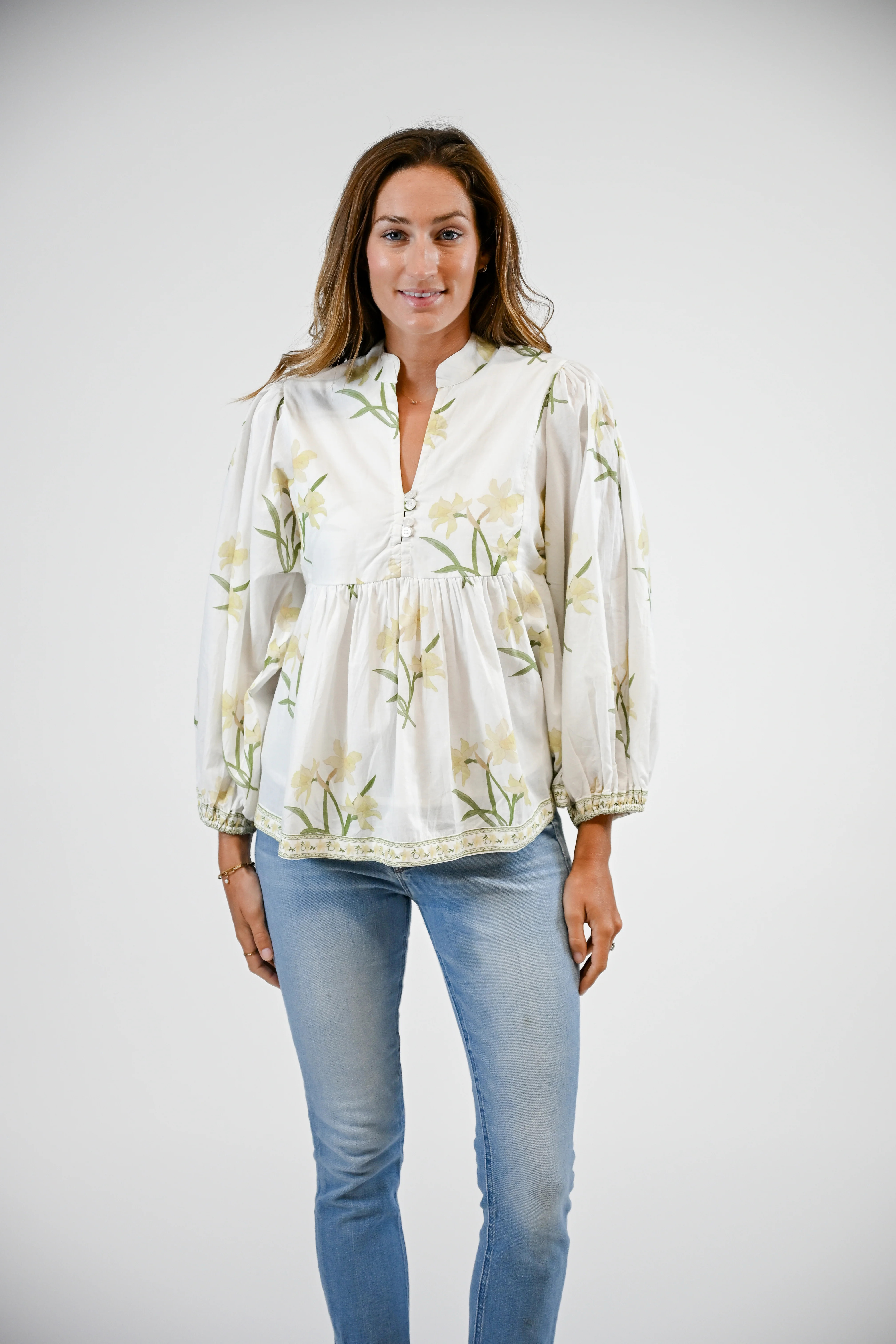 Bluffton Blouse | Daffodil | Victoria Dunn LLC