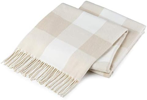 Buffalo Plaid Throw Blanket for Couch - Farmhouse Throw with Check Pattern - Soft Woven with Deco... | Amazon (CA)