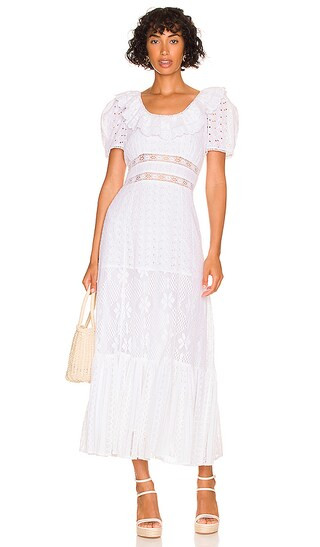 Stassie Dress in True White | Revolve Clothing (Global)