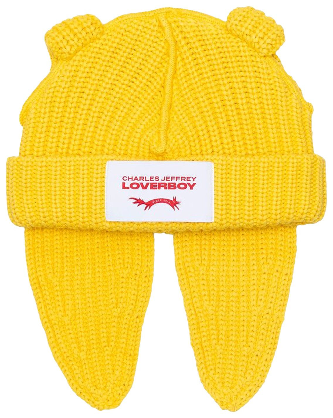Charles Jeffrey Loverboy Chunky Rabbit Beanie 'Yellow' | GOAT