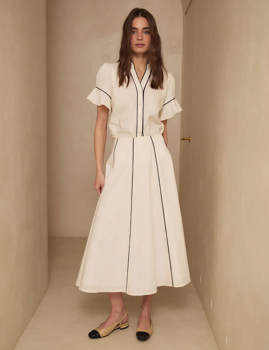 Blair Cream & Black Skirt by PARIS/64 | PARIS/64