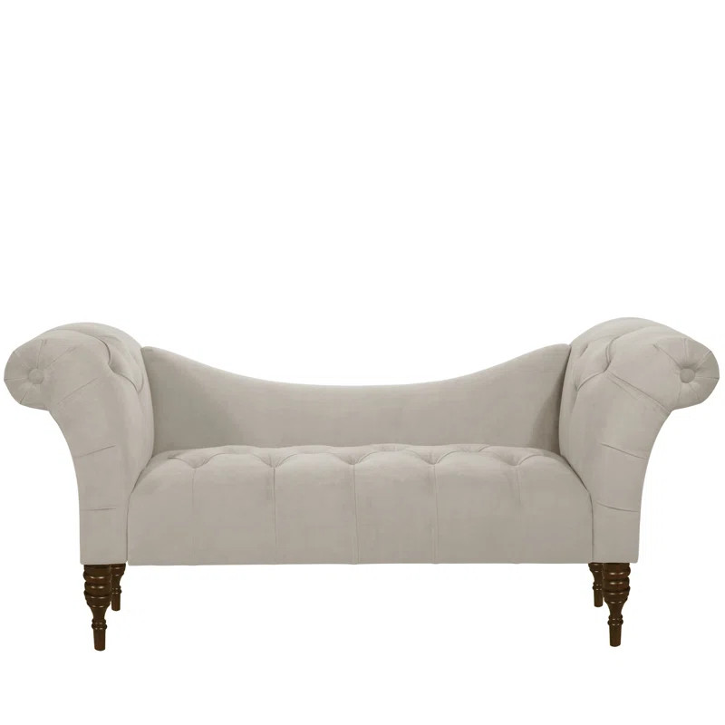 Elissa Velvet 72" Round Arm Settee | Wayfair North America