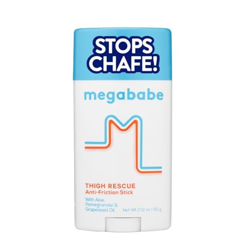 Megababe Thigh Rescue Anti-Chafe Stick | Prevents skin chafe & irritation | Thighs, arms, bra-lines & more | Summer Vacation Essentials | 2.12oz (Pack of 2) | Amazon (US)