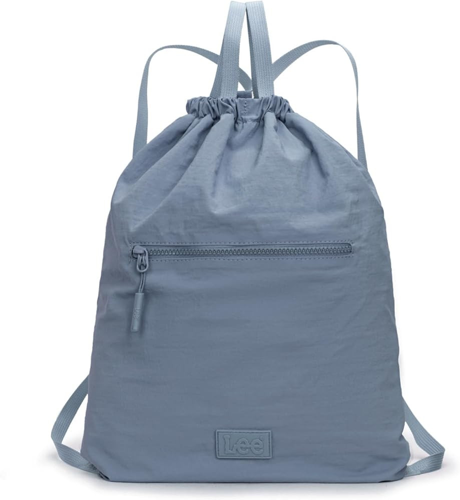 Lee Drawstring Backpack Bag Lightweight Small Gym Swim Beach Bag Water Resistant Sports Sackpack ... | Amazon (US)
