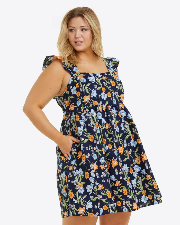 Maddie Babydoll Dress in Spring Blooms | Draper James (US)