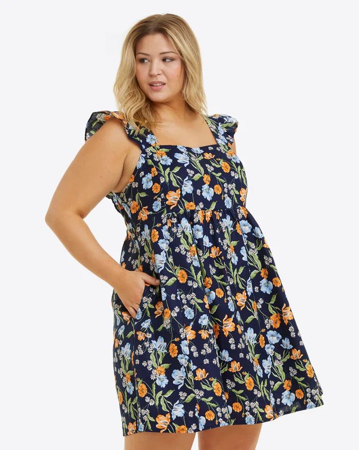 Maddie Babydoll Dress in Spring Blooms | Draper James (US)