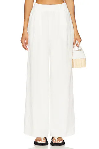 Pleats For Days Pant in Ivory | Revolve Clothing (Global)