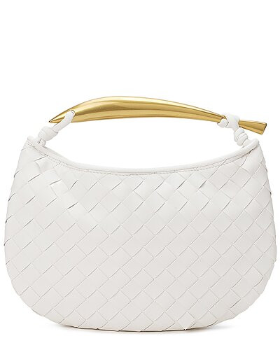Woven Leather Top Handle Clutch | Gilt & Gilt City