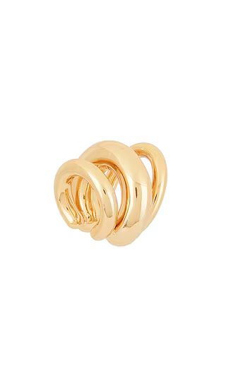 Tome Triple Ear Cuff in Gold | Revolve Clothing (Global)