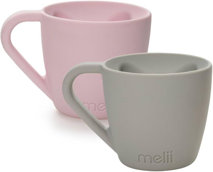 melii 2 Pack Silicone Bear Mug for Toddlers and Kids - Durable Food-Grade BPA-Free Cup for Hot an... | Amazon (US)