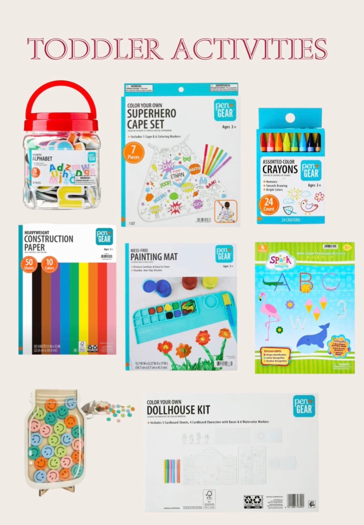 Toddler activities 
Non toxic play dough
Walmart finds 
Christmas gifts 

#LTKGiftGuide #LTKKids