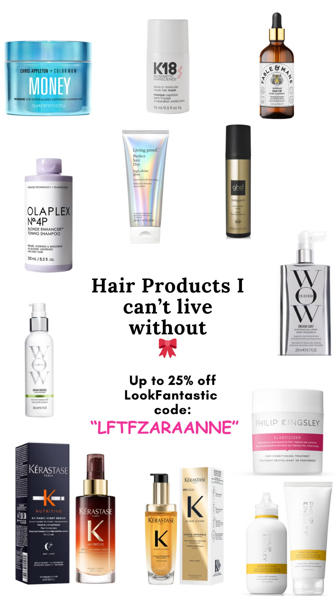 I bleach my hair so much and use a lot of heat on it - this is how I keep it so healthy 🎀 I’ve used the Philip Kingsley Elasticiser for 12 years now since I was at school, it’s amazing!! Especially for damaged hair! If you get one thing it needs to be this! 
CODE: “LFTFZARAANNE” 


#hair #hairstyles #hairtips #damagedhair #hairmask #haircare #hairtools #hairessentials #hairoil #finehair #colourwow #kerastase #beauty #skincare #makeup #besthairproducts #haircaretips #hairhacks #blondehair #blackhair #hairoil #heatprotectant #ghd #philipkingsley #olaplex #livingproof 

#LTKbeauty #LTKgiftguide #LTKsale