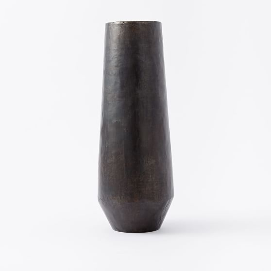 Recycled Metal Vase, Large, Set of 2 | West Elm (US)