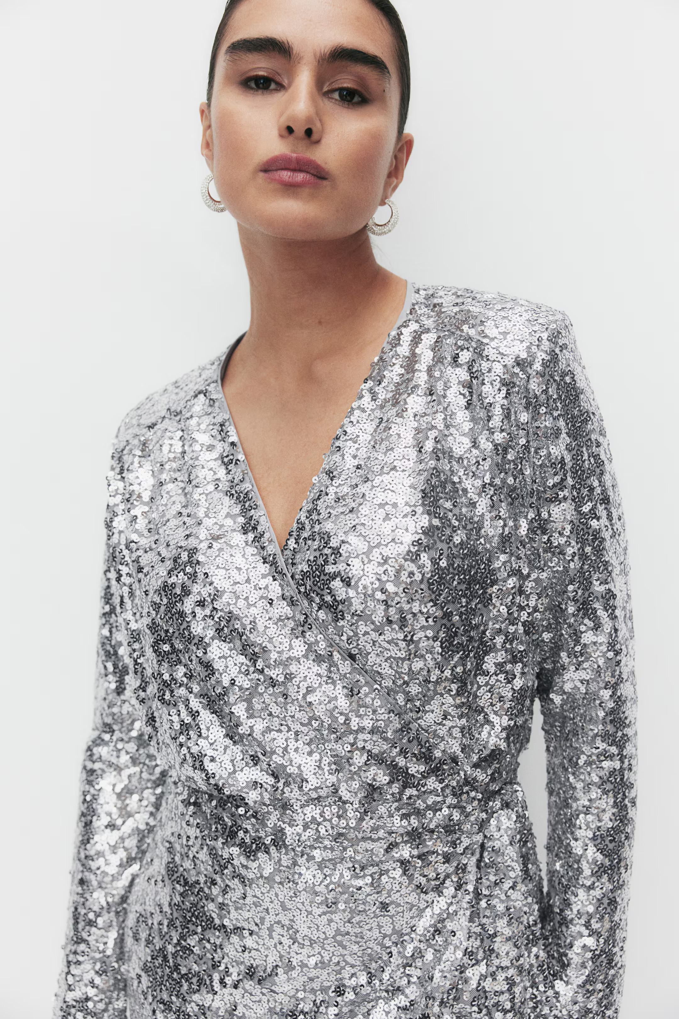 Sequined Wrap Dress | H&M (US + CA)