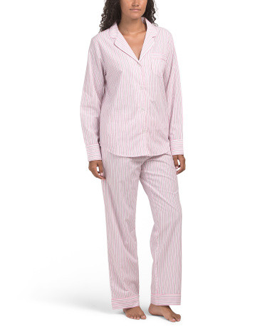 2pc Twill Pajama Set | TJ Maxx