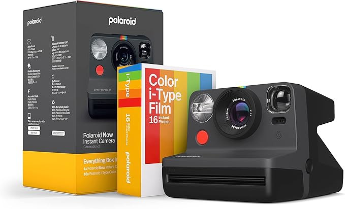 Polaroid Everything Box Now Gen 2 Instant Camera - Black | Amazon (UK)