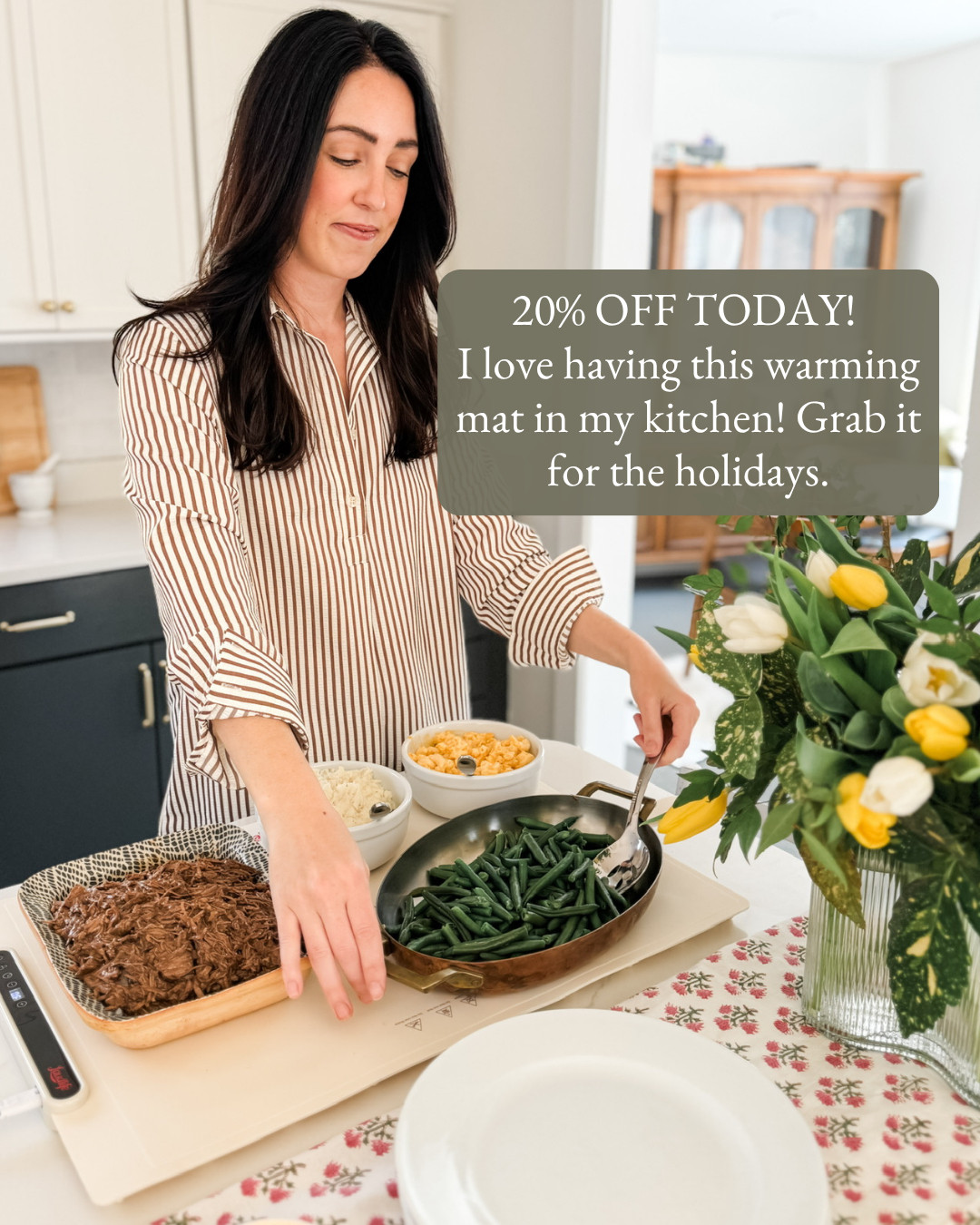 20% off today for Amazon Big Deal Days! I love having this food warming mat in my kitchen. It keeps dishes warm on the counter or buffet so everything is ready to serve at once, then it rolls up to store. Grab it before the holidays. 

 #amazonbigdealdays #bigdealdays #primebigdealdays #amazondeals #foodwarmingmat #foodwarmer #kitchengadgets #kitchenfinds #holidayhosting #thanksgivinghosting #entertaining #partyhosting #holidayprep #amazonkitchen #salealert #founditonamazon #LTKSaleAlert