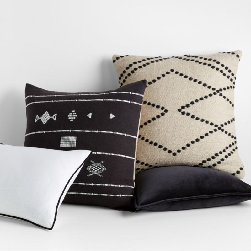 Monochromatic Pillow Arrangement | Crate & Barrel | Crate & Barrel