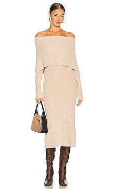 ELLIATT X REVOLVE Tinsley Knit Dress in Beige from Revolve.com | Revolve Clothing (Global)