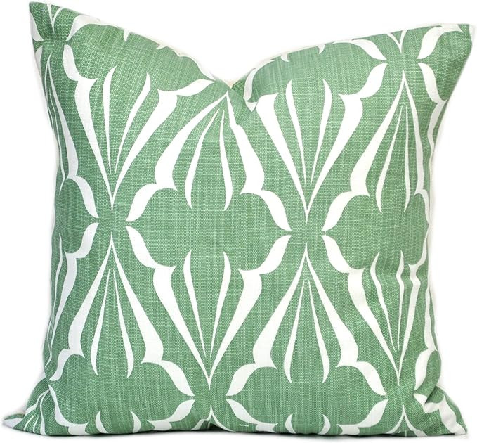 Flowershave357 One Pillow Cover Cushion Decorative Throw Pillow Grey Sage Green Pillow Accent Pil... | Amazon (US)