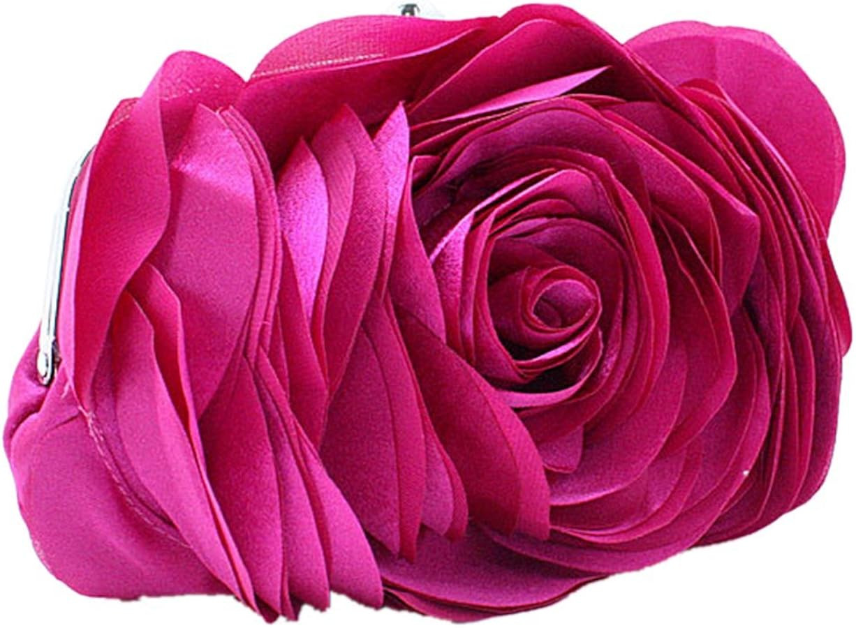 Womens Rose Pattern Purse Party Clutch Shoulder Bags | Amazon (US)