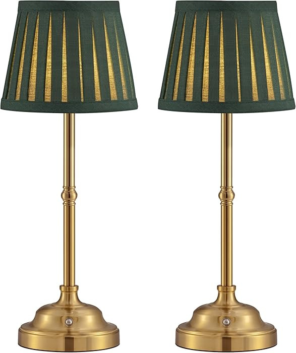 Table Lamp Set of 2, Cordless Lamp Battery Operated, 3 Color Rechargeable Lamp, Vintage Lamp with... | Amazon (CA)