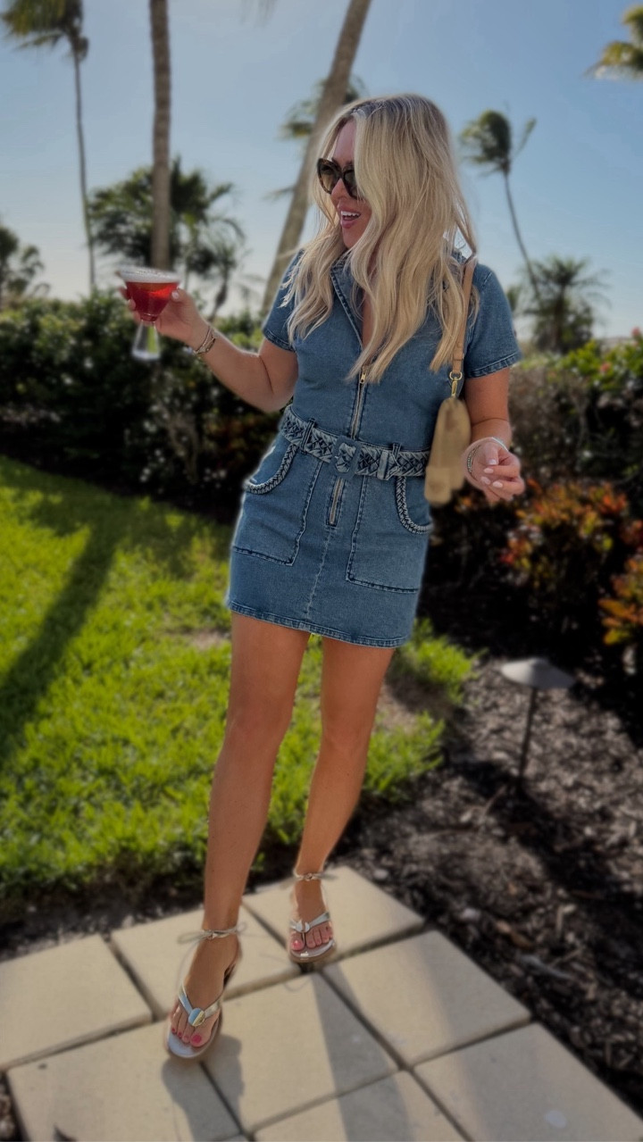 OOTD- I did medium for length - very soft and comfy! You will love this one! Can also swap the belt! 

Dress. Denim dress. Spring 2026. Spring dress. 

#LTKSeasonal #LTKootd #LTKgrwm