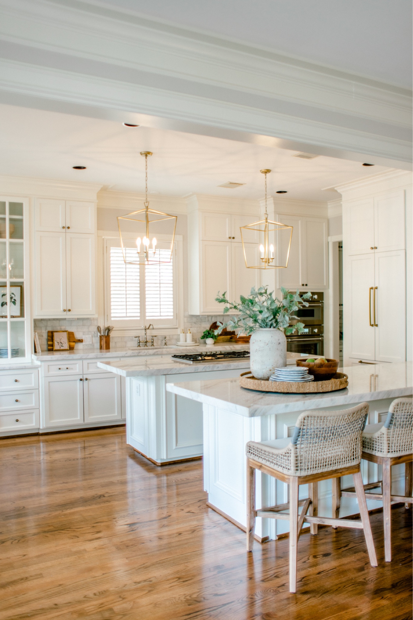 Kitchen styling kitchen nook counter stools barstools appliance pole kitchen island pendants Amazon home Amazon find Amazon decor wood bowl counter styling large rattan tray full stems faux floral gold pendant gold lighting lanterns 

#LTKstyletip #LTKhome #LTKunder100