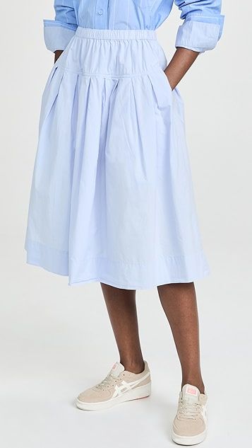 Pull-On Skirt in Paper Cotton | Shopbop