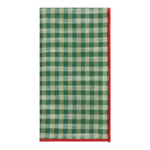 Green Plaid Napkin with Red Border by World Market | World Market
