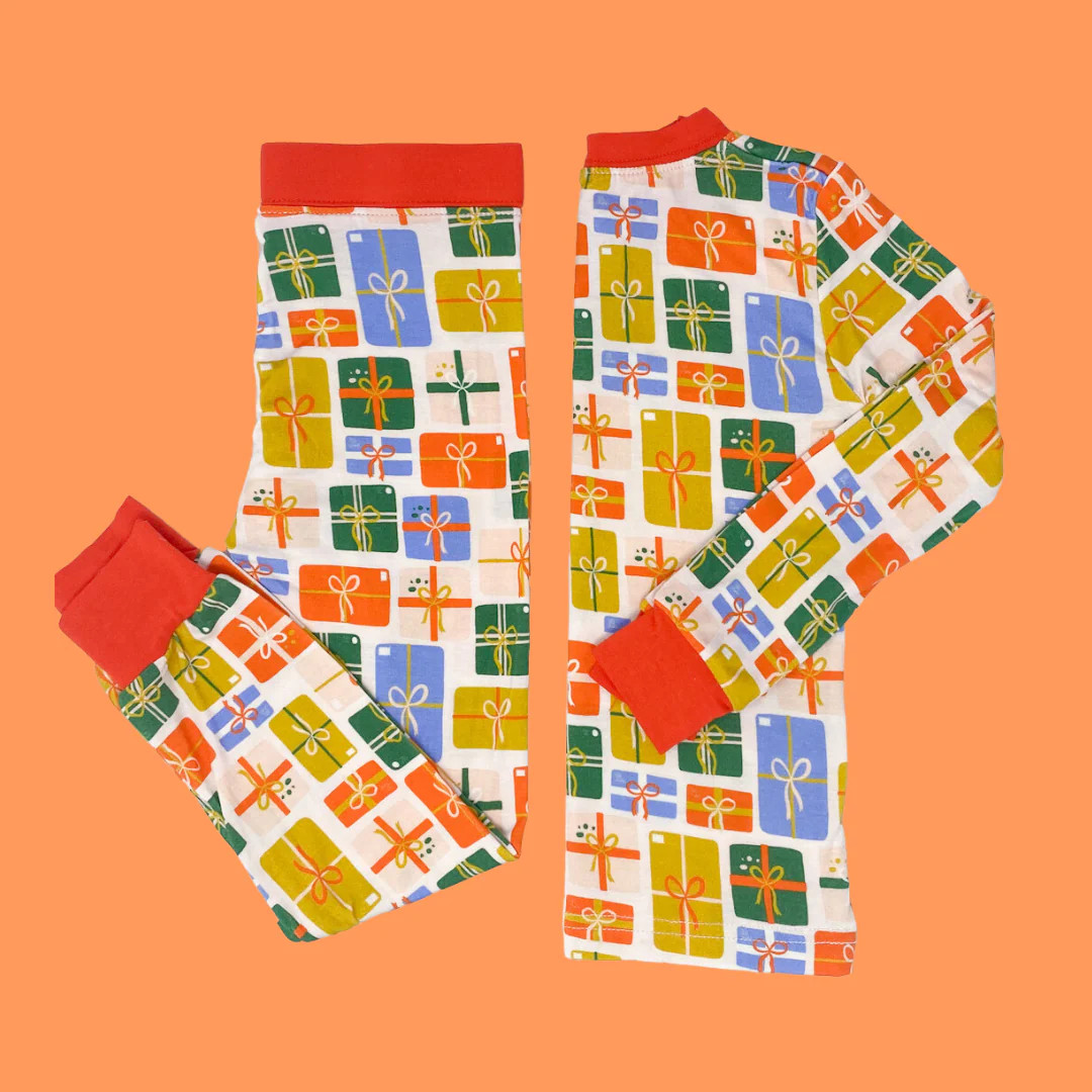 Gift Wrap PJ Set | Poppy Kids Co