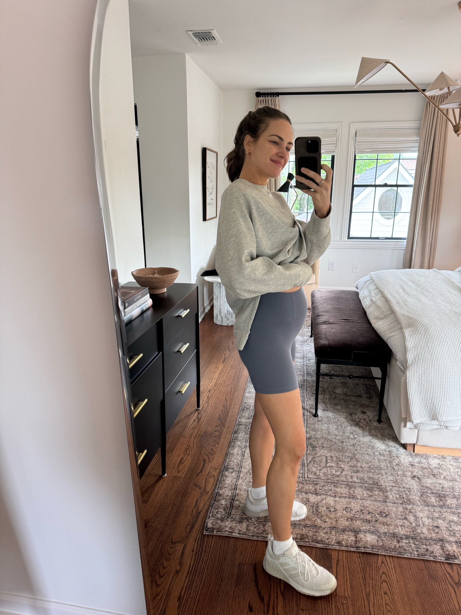 workout OOTD// wearing size small in this super comfortable set. Wearing size small in everything! 

#LTKbump #LTKfitness #LTKActive