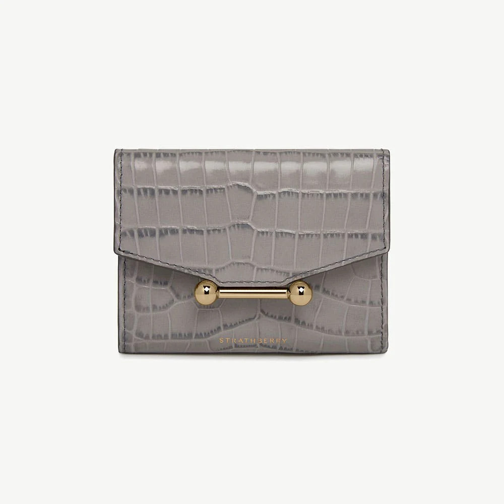 Strathberry - Mosaic Trifold Wallet - Grey | Strathberry