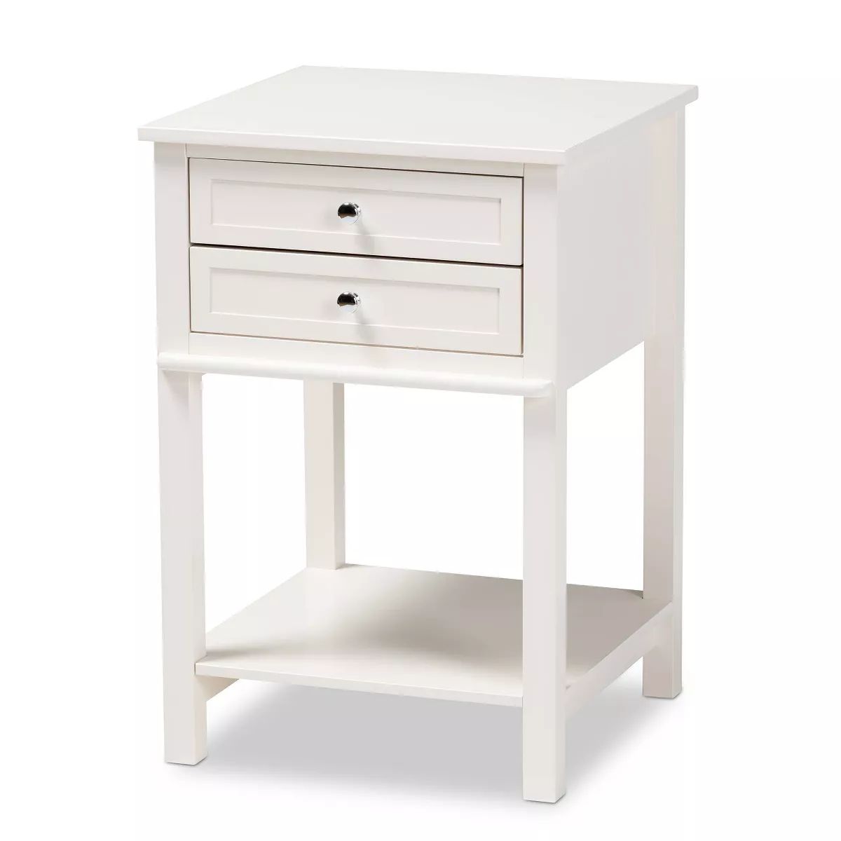 2 Drawer Willow Wood Nightstand -  Baxton Studio | Target