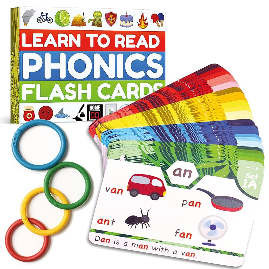Phonics Flash Cards - Learn to Read in 20 Phonic Stages - Education for Kids Ages 4-8 Kindergarte... | Amazon (US)