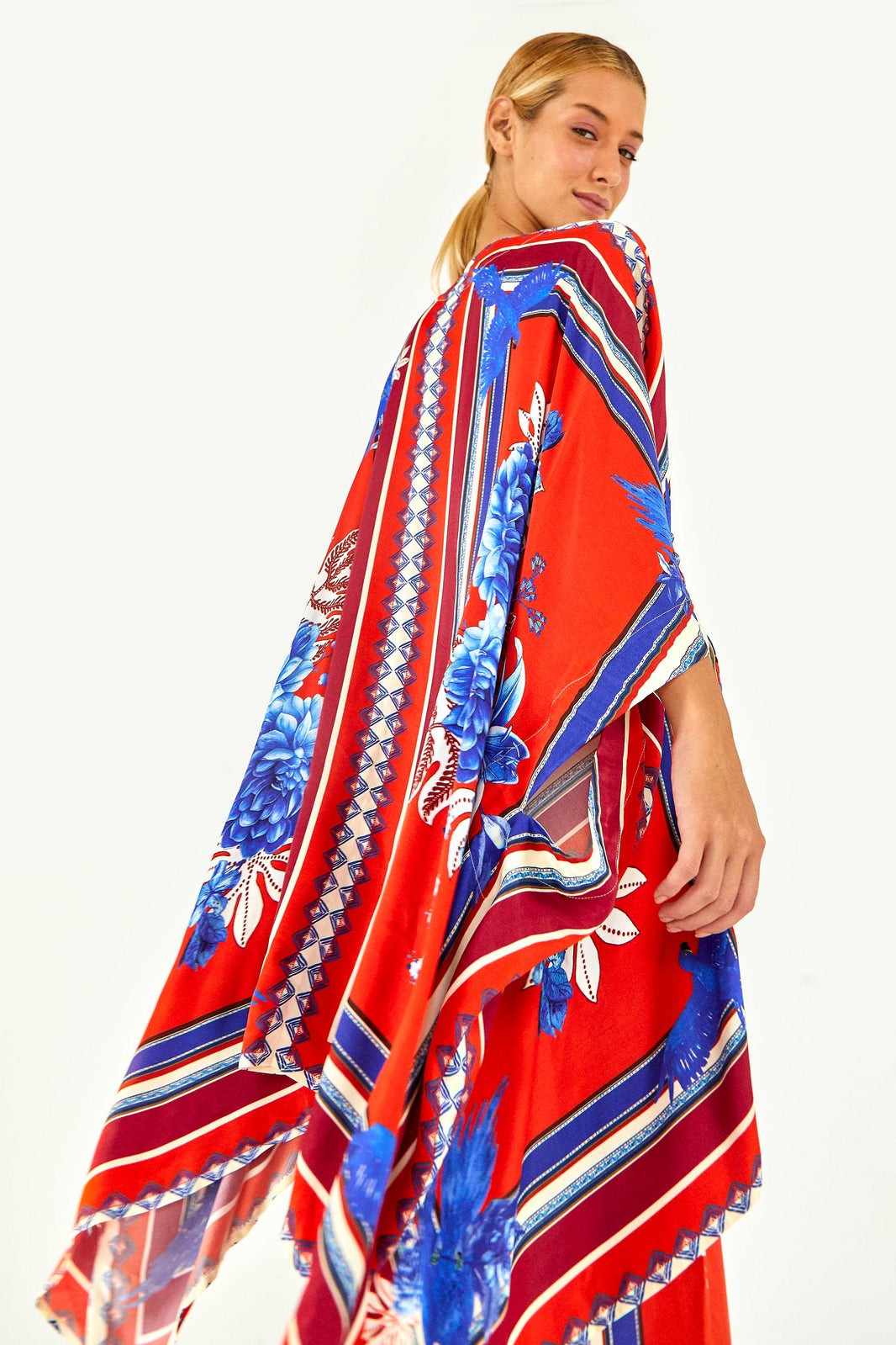 Macaw Scarf Kimono | FarmRio (US)