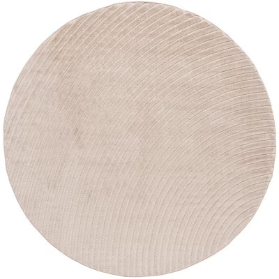 Selena SLE664 Power Loomed Indoor Area Rug - Beige - 6'-7" Round - Safavieh | Target