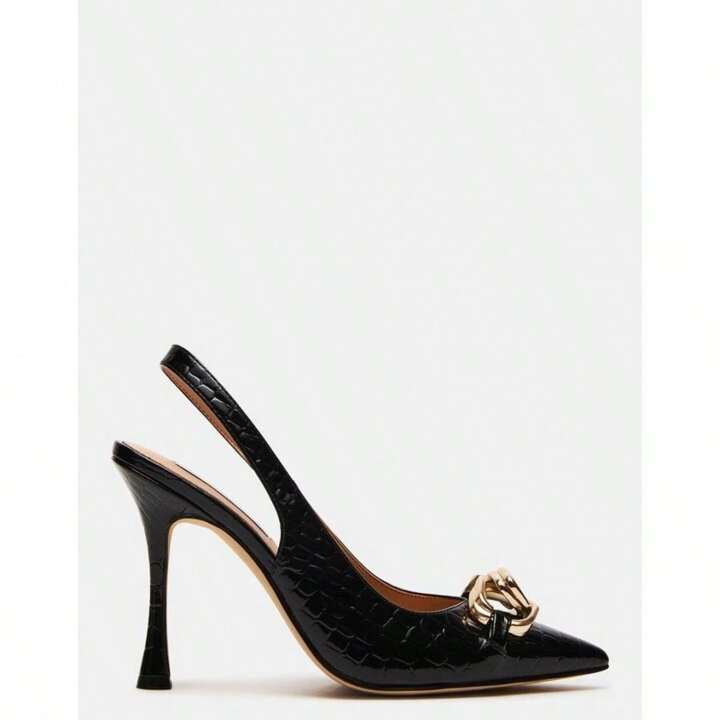 Steve Madden BENCI BLACK CROCODILE | SHEIN