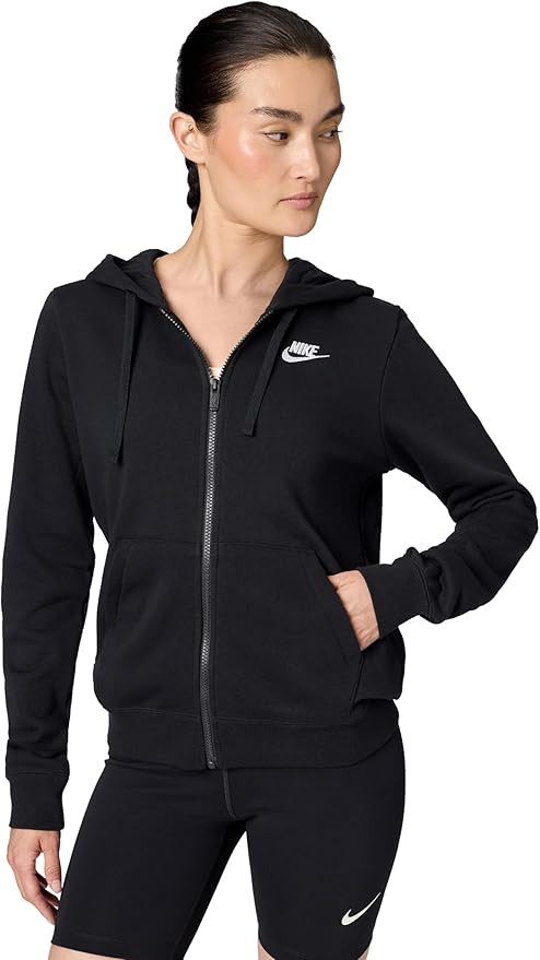 Nike Women's Sportswear Club Fleece Full-Zip Hoodie | Amazon (US)