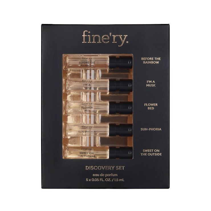 Fine'ry EDP Mini Fragrance Perfume Set - 5ct | Target