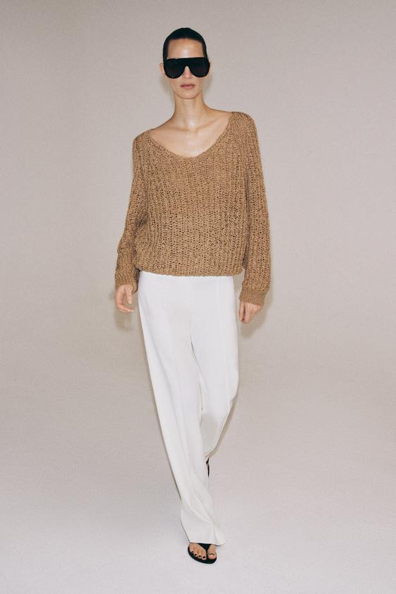 INTERTWINED RIBBON KNIT JUMPER | Zara US