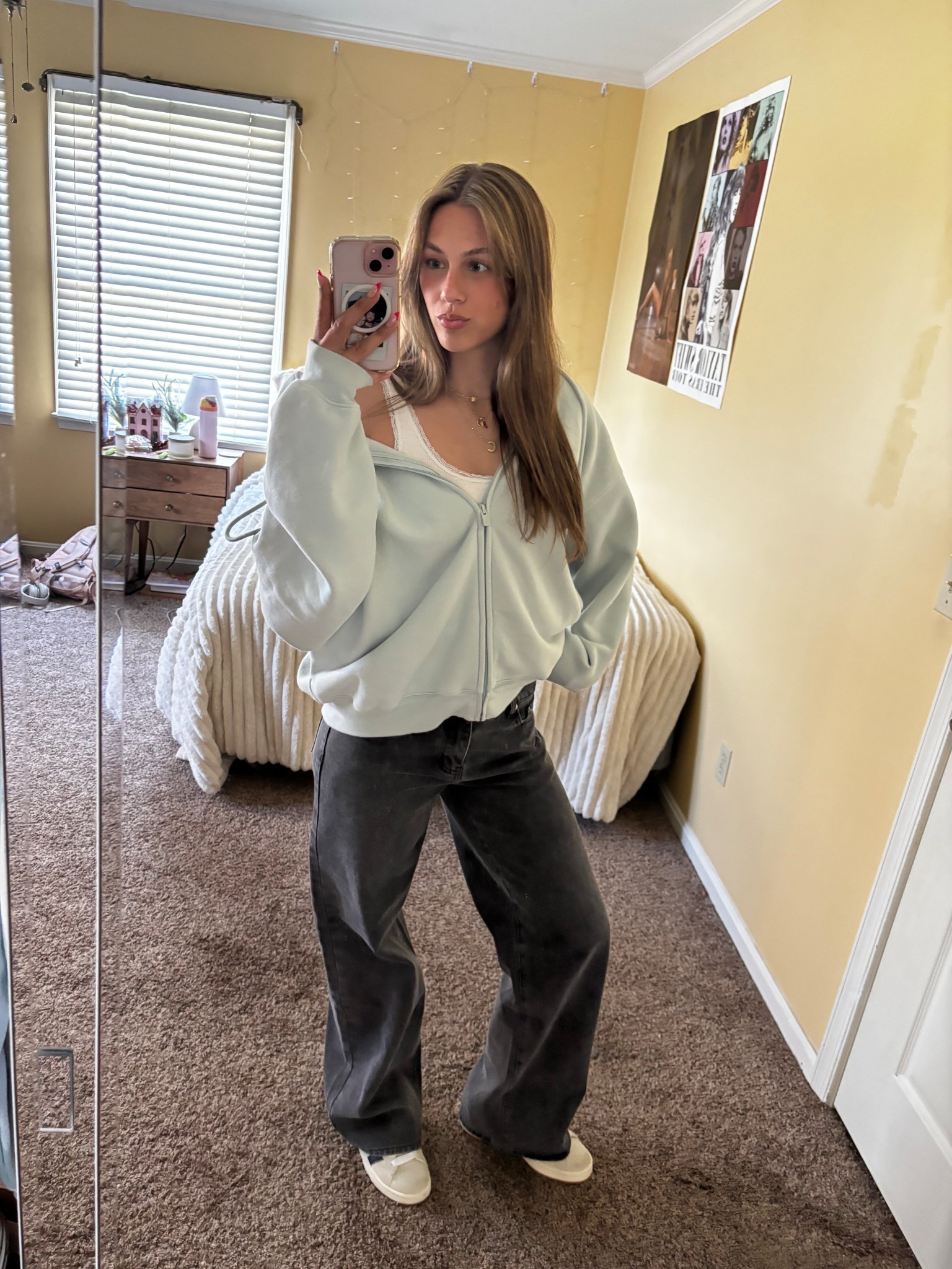 Cute spring outfit idea with black wash jeans!
#springoutfit2026

#LTKdayinmylife #LTKSeasonal #LTKootd
