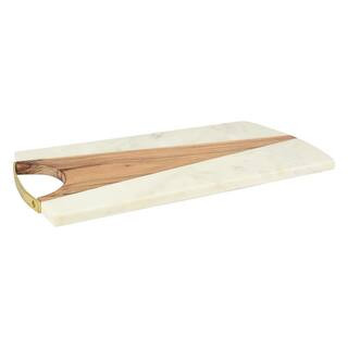 GAURI KOHLI San Bruno Marble and Wood Board-GK5011 - The Home Depot | The Home Depot