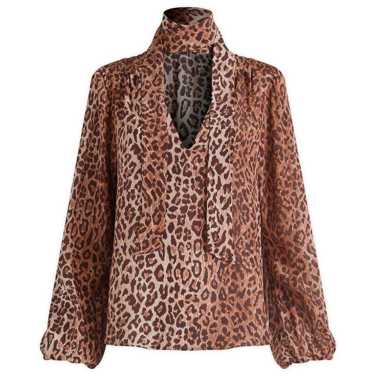 RIXO Women's Moss Leopard Shirt | END. Clothing