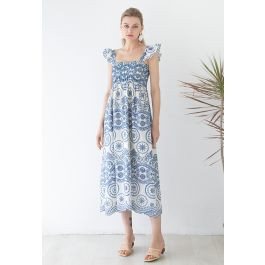 Dreamy Boho Embroidered Cutout Maxi Dress | Chicwish