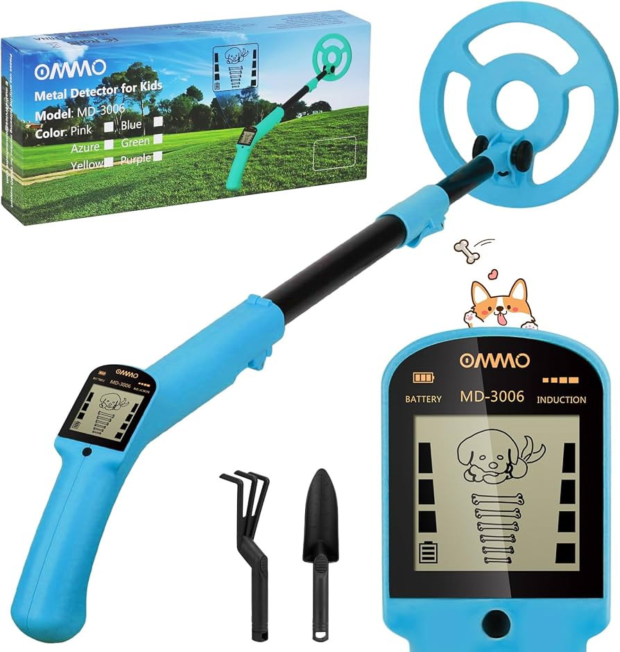 OMMO Metal Detector, Adjustable 27.5”-37.8” Metal Detector for Kids with Intuitive LCD Displa... | Amazon (US)