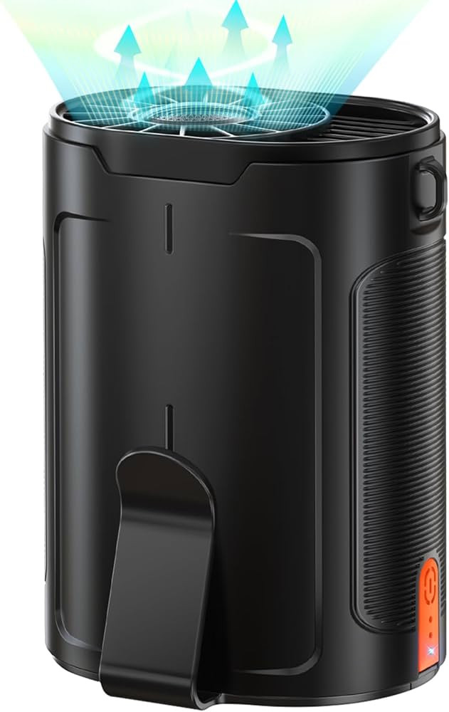 2025 AI Portable Fan Rechargeable, 4 Speeds 6600RPM Strong Airflow, Personal Waist Fan with up to... | Amazon (US)