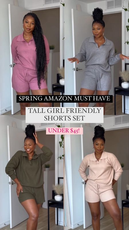 The perfect shorts sets for everyday wear!! Under $45 and comes in so many colors 😍😍

I am 5’9 | 200 lbs wearing a large and XL! Both are great 

#LTKfindsunder50 #LTKmidsize #LTKstyletip